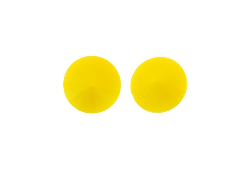 Cabochon Rivoli Matubo Opaque Yellow 12mm - 2pz