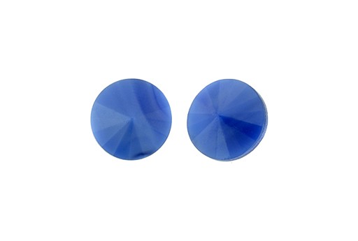 Cabochon Rivoli Matubo Dark Blue Pearl 12mm - 2pz