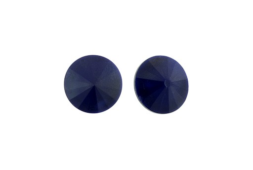 Cabochon Rivoli Matubo Opaque Blue 12mm - 2pz