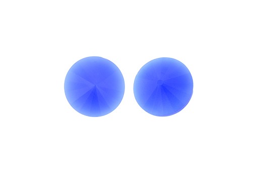 Matubo Rivoli Round Stone Capri Blue 14mm