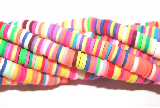 Heishi Beads Multicolor - Fantasy P 6mm - 200pcs