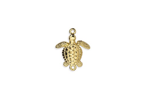 Metal Tortoise Link - Gold 21,5x17,5mm - 2pcs