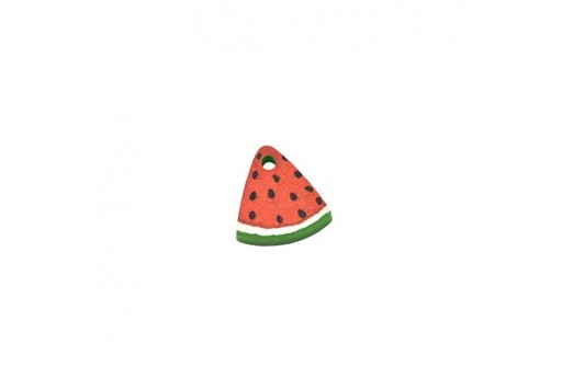 Watermelon Plexiglass Charm - 11x12mm - 2pcs