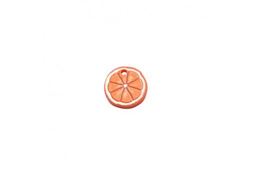 Orange Plexiglass Charm - 13mm - 2pcs