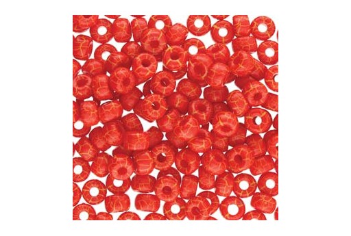 Matubo Beads Ionic Red Yellow 2/0 - 10g