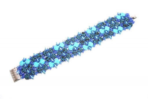 DIY Kit Ginko Bracelet - Ionic Jet Blue