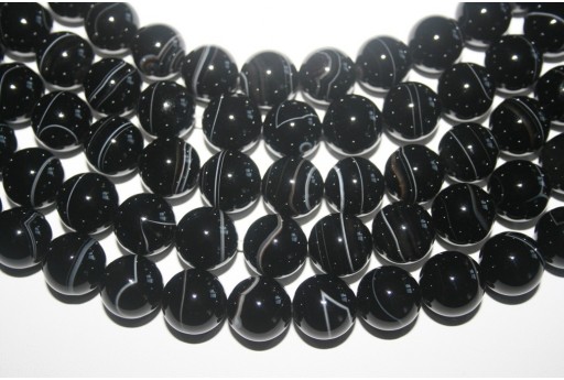 Brazil Sardonyx Round Beads 14mm - 28pcs