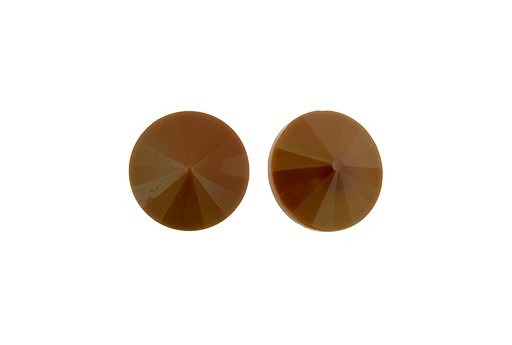 Cabochon Rivoli Matubo Chocolate 14mm - 1pz