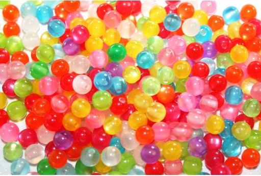 Resin Beads Round - Multicolor 6mm - 150pcs