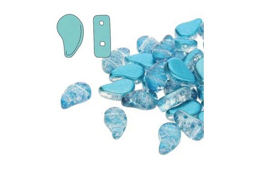 Czech Glass Beads Paisley Duo Slushy - Energy 8x5mm - 10gr