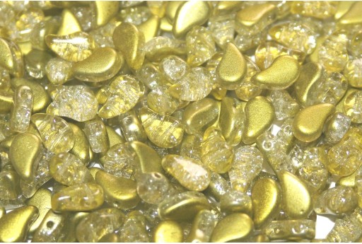 Czech Glass Beads Paisley Duo Slushy - Pineapple 8x5mm - 10gr 2