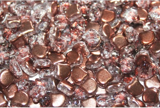 Czech Glass Ginko Beads Slushy - Cola 7,5x7,5mm - 10gr 2