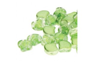 Czech Glass Ginko Beads Slushy - Sour Apple 7,5x7,5mm - 10gr