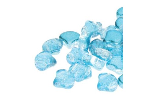 Czech Glass Ginko Beads Slushy - Energy 7,5x7,5mm - 10gr
