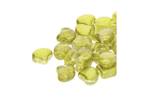 Czech Glass Ginko Beads Slushy - Pineapple 7,5x7,5mm - 10gr