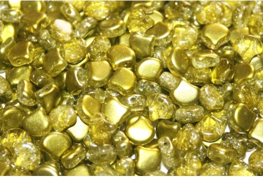 Czech Glass Ginko Beads Slushy - Pineapple 7,5x7,5mm - 10gr 2