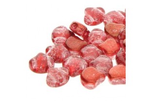 Czech Glass Ginko Beads Slushy - Strawberry 7,5x7,5mm - 10gr