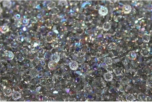 Biconi Preciosa - MC Bead Rondelle - Black Diamond AB 3mm - 30pz 2