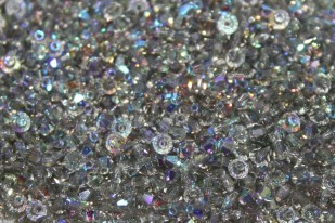 Biconi Preciosa - MC Bead Rondelle - Black Diamond AB 3mm - 30pz
