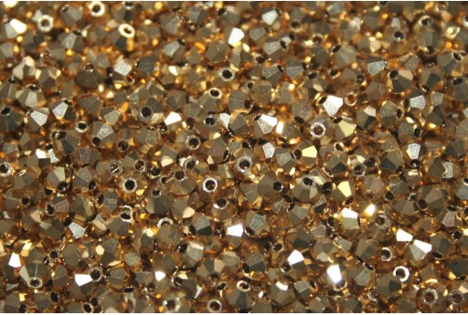 Bicones Preciosa - MC Bead Rondell - Crystal Aurum Full 3mm - 30pcs 2