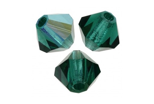 Biconi Preciosa - MC Bead Rondelle - Emerald AB 3mm - 30pz