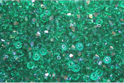 Bicones Preciosa - MC Bead Rondell - Emerald AB 3mm - 30pcs 2
