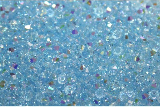 Bicones Preciosa - MC Bead Rondell - Aquamarine AB 3mm - 30pcs 2