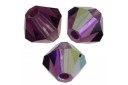 Bicones Preciosa - MC Bead Rondell - Amethyst AB 3mm - 30pcs