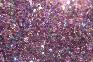 Bicones Preciosa - MC Bead Rondell - Amethyst AB 3mm - 30pcs