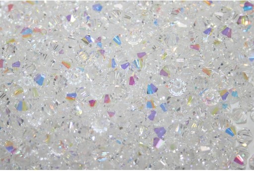 Biconi Preciosa - MC Bead Rondelle - Crystal AB 4mm - 30pz 2