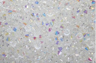 Biconi Preciosa - MC Bead Rondelle - Crystal AB 4mm - 30pz