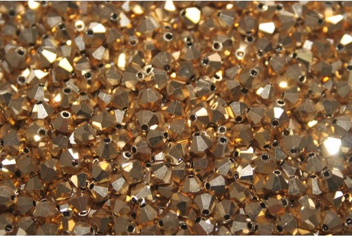 Bicones Preciosa - MC Bead Rondell - Crystal Aurum Full 4mm - 30pcs 2