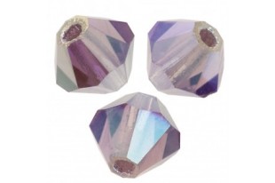 Bicones Preciosa - MC Bead Rondell - Light Amethyst AB 2X 4mm - 30pcs