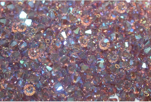 Bicones Preciosa - MC Bead Rondell - Light Amethyst AB 2X 4mm - 30pcs 2