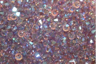 Bicones Preciosa - MC Bead Rondell - Light Amethyst AB 2X 4mm - 30pcs