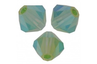 Bicones Preciosa - MC Bead Rondell - Peridot AB 2X 4mm - 30pcs