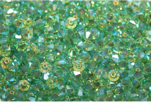 Bicones Preciosa - MC Bead Rondell - Peridot AB 2X 4mm - 30pcs 2