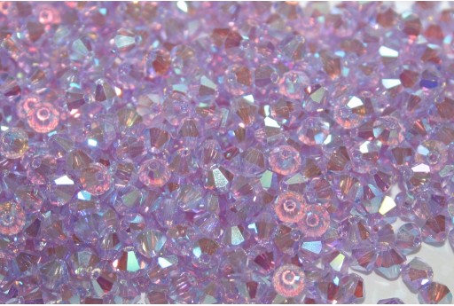 Bicones Preciosa - MC Bead Rondell - Violet AB 2X 4mm - 30pcs 2