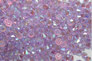 Bicones Preciosa - MC Bead Rondell - Violet AB 2X 4mm - 30pcs