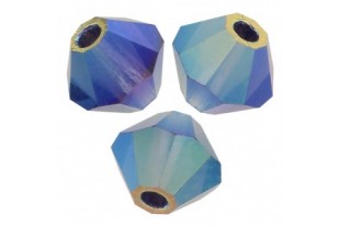 Biconi Preciosa - MC Bead Rondelle - Deep Tanzanite AB 2X 4mm - 30pz