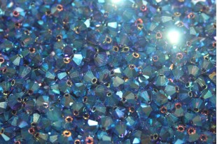 Biconi Preciosa - MC Bead Rondelle - Deep Tanzanite AB 2X 4mm - 30pz