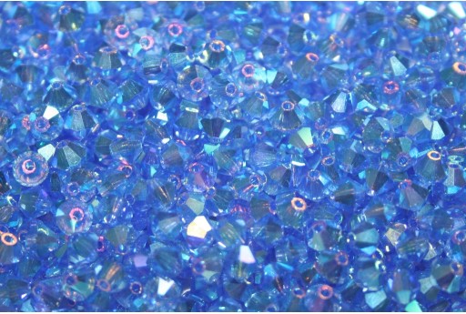 Bicones Preciosa - MC Bead Rondell - Sapphire AB 2X 4mm - 30pcs 2