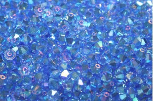 Bicones Preciosa - MC Bead Rondell - Sapphire AB 2X 4mm - 30pcs