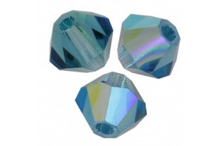 Bicones Preciosa - MC Bead Rondell - Capri Blue AB 2X 4mm - 30pcs