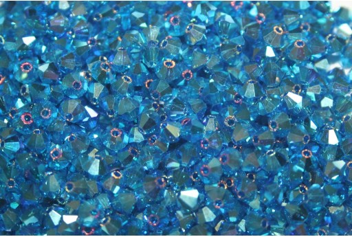 Bicones Preciosa - MC Bead Rondell - Capri Blue AB 2X 4mm - 30pcs 2