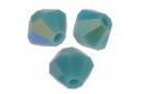 Bicones Preciosa - MC Bead Rondell - Turquoise AB 2X 4mm - 30pcs