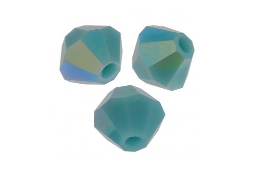 Biconi Preciosa - MC Bead Rondelle - Turquoise AB 2X 4mm - 30pz