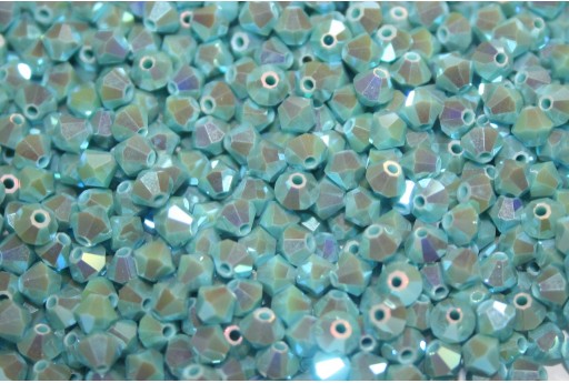 Bicones Preciosa - MC Bead Rondell - Turquoise AB 2X 4mm - 30pcs 2
