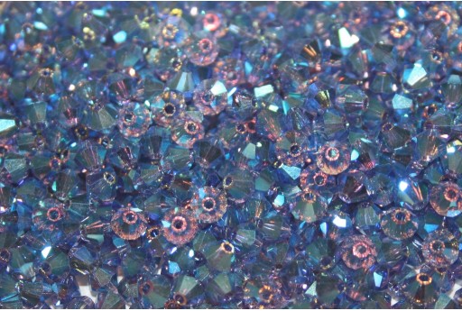 Bicones Preciosa - MC Bead Rondell - Tanzanite AB 2X 4mm - 30pcs 2