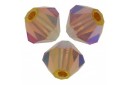 Bicones Preciosa - MC Bead Rondell - Topaz AB 2X 4mm - 30pcs